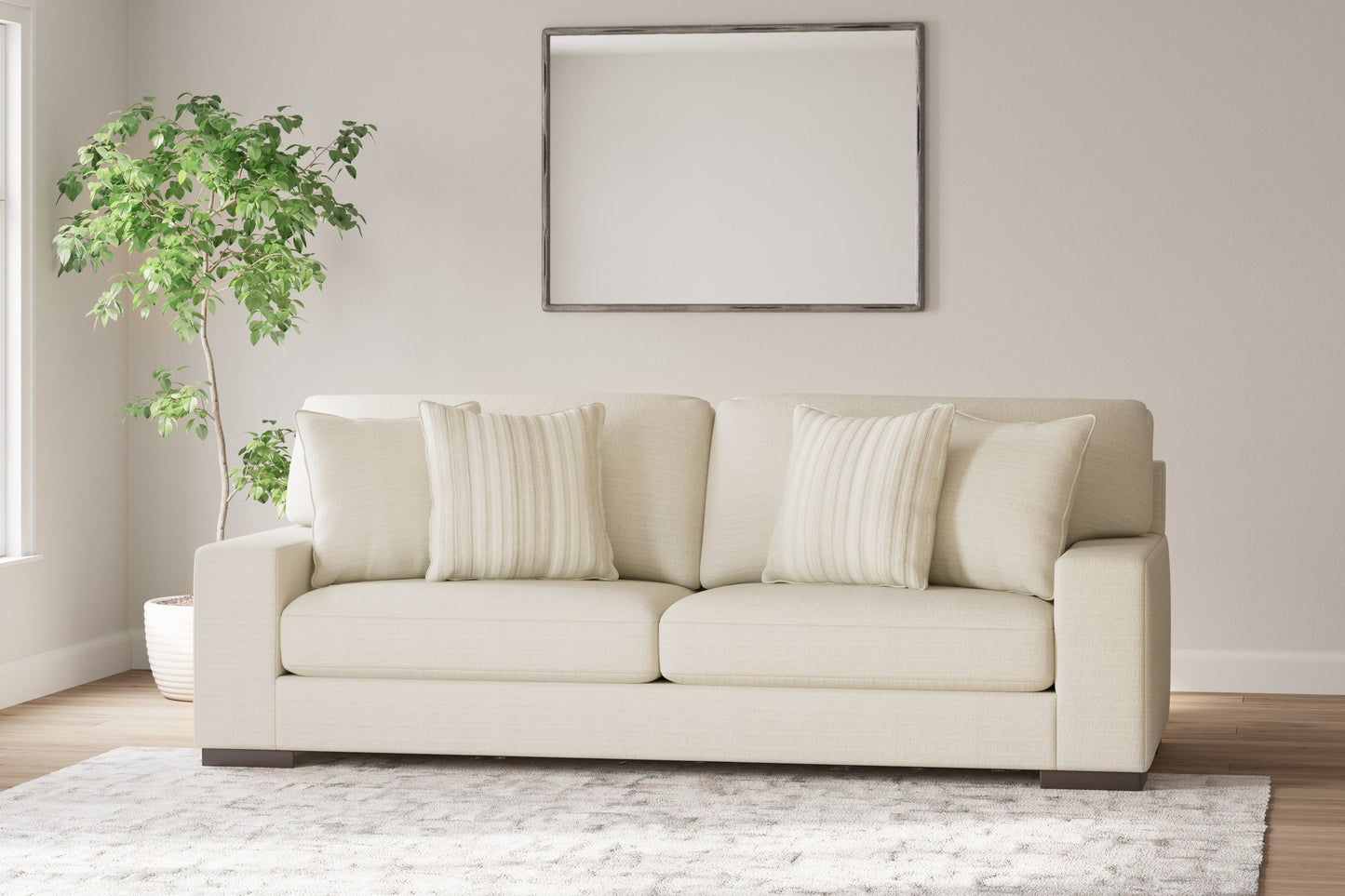 Maggie Birch Sofa and Ottoman