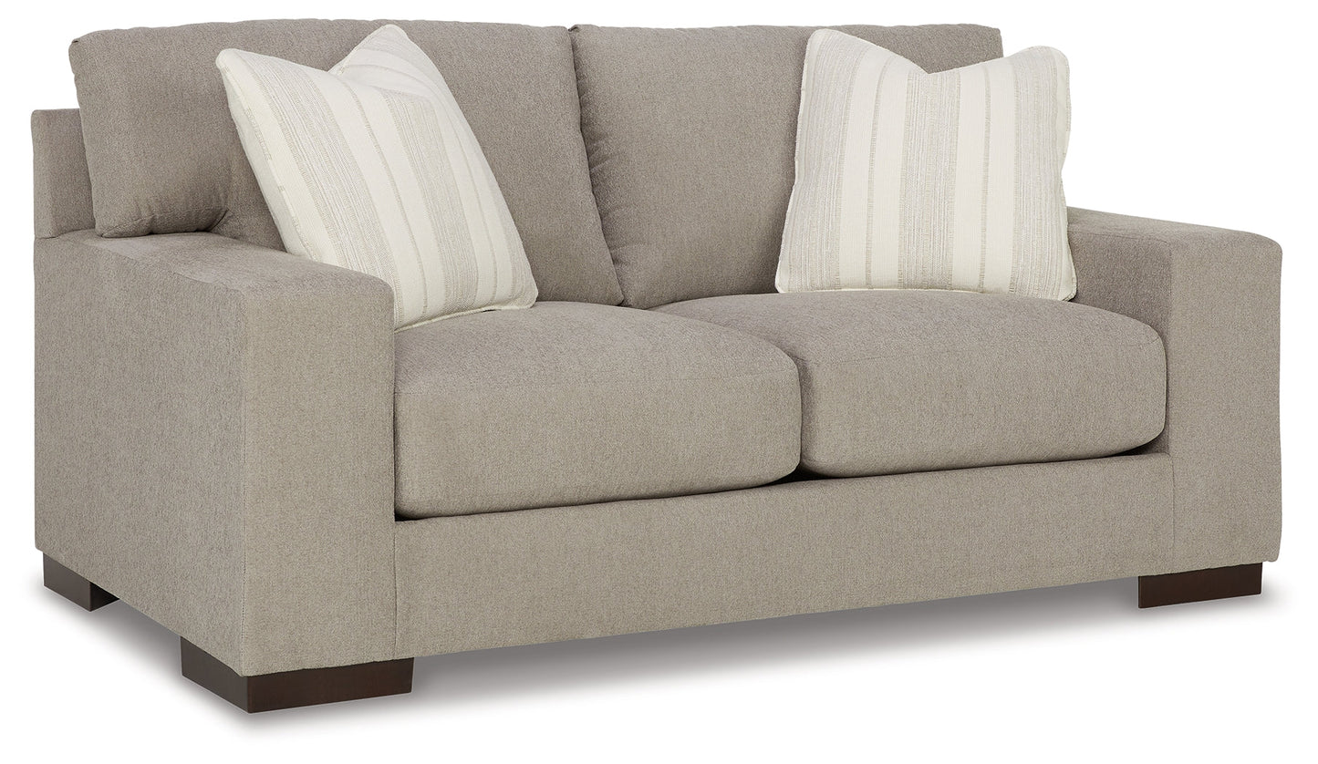 Maggie Flax Sofa and Loveseat