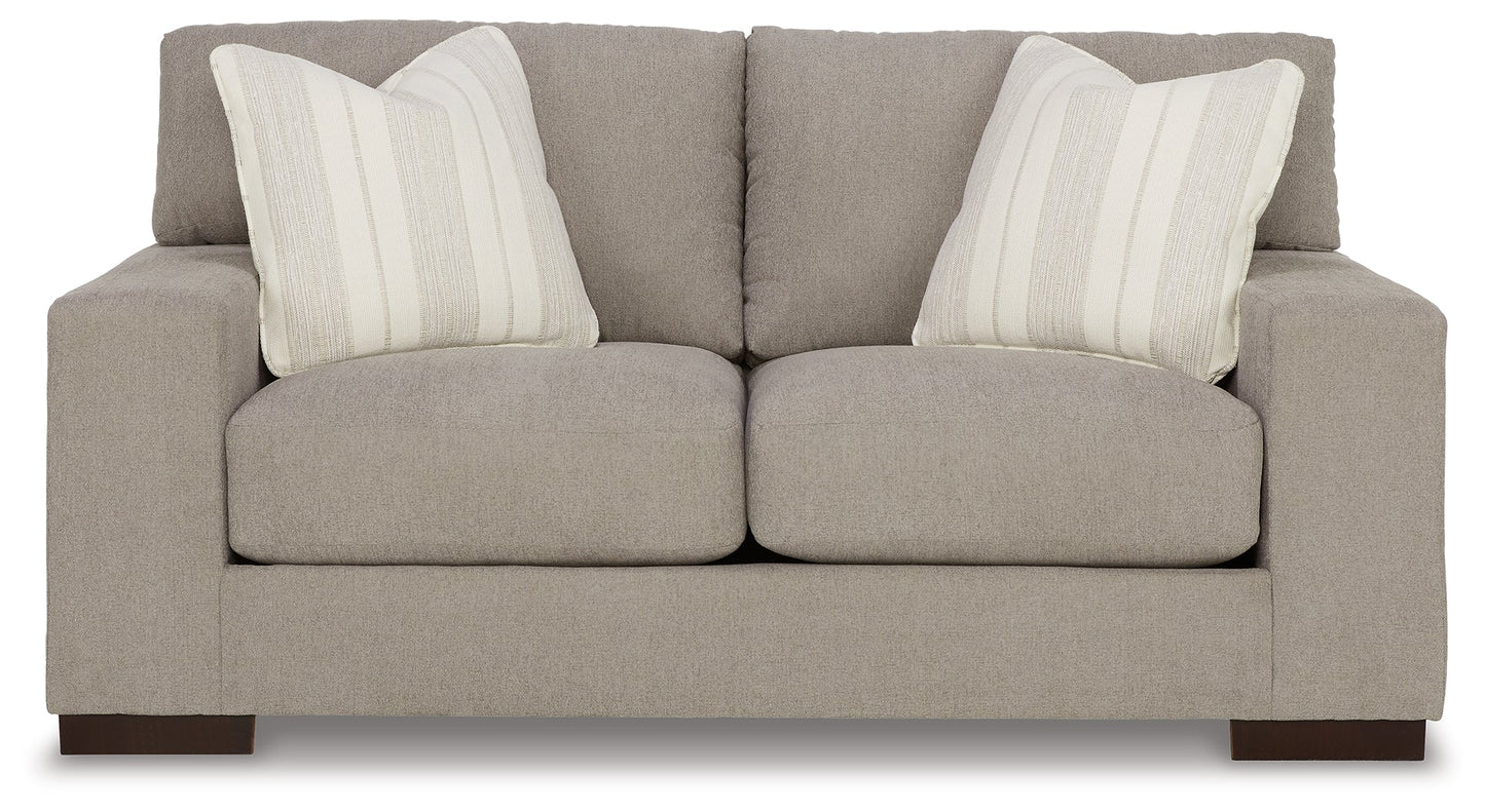 Maggie Flax Sofa and Loveseat