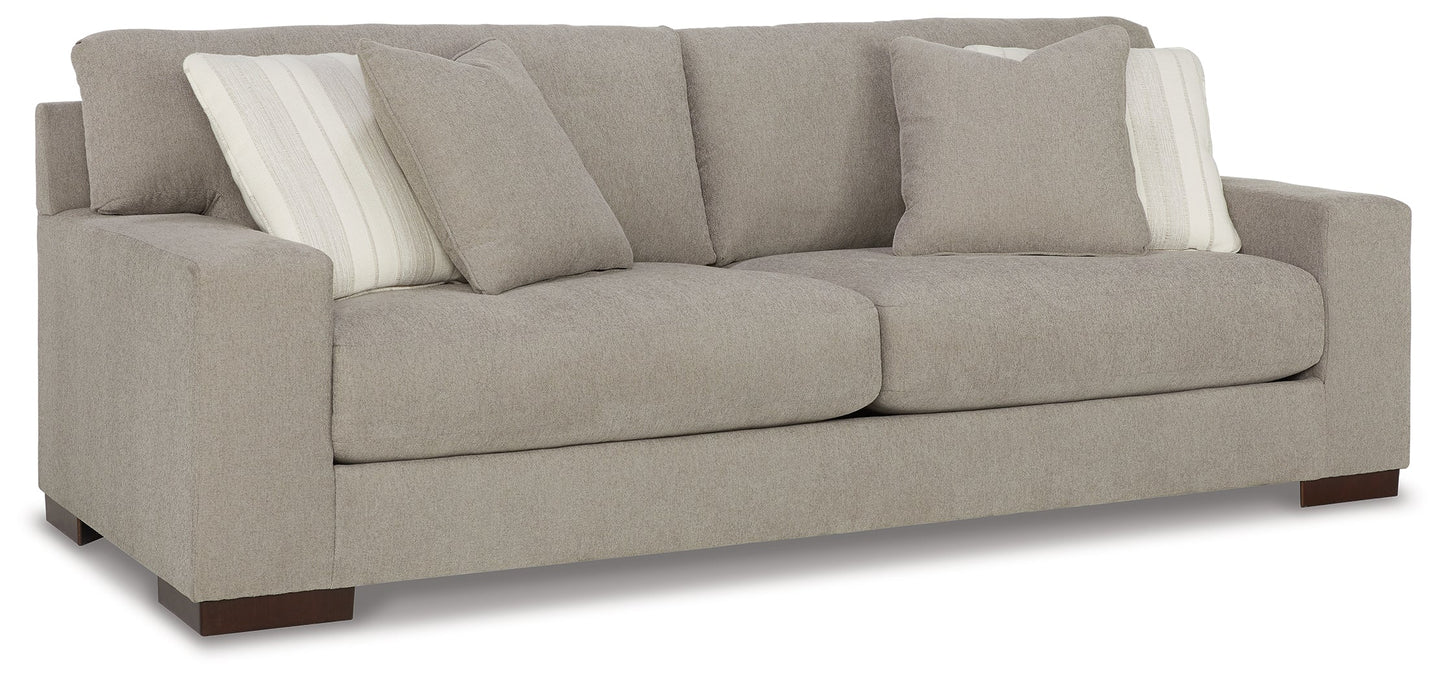 Maggie Flax Sofa and Loveseat