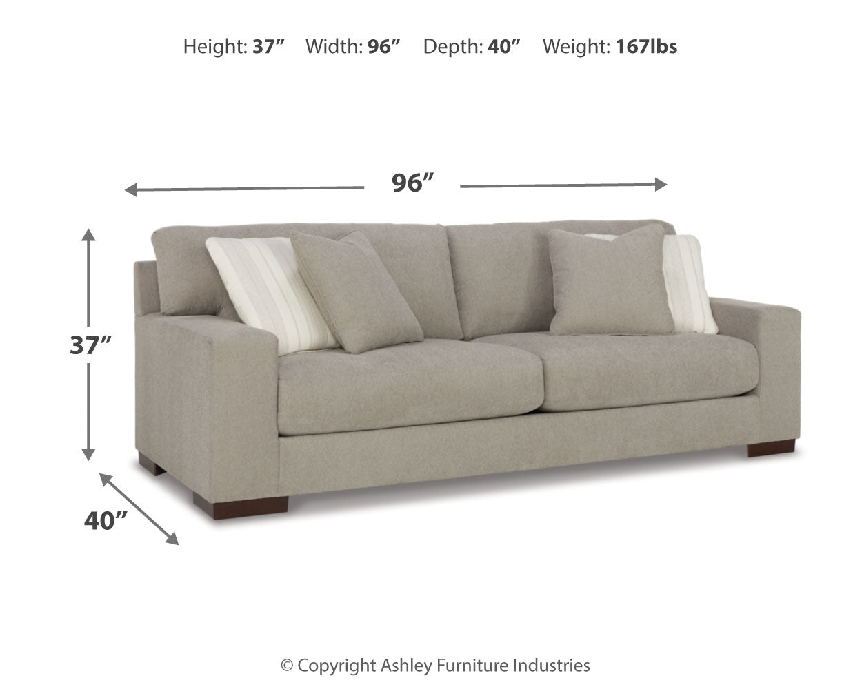 Maggie Flax Sofa and Loveseat