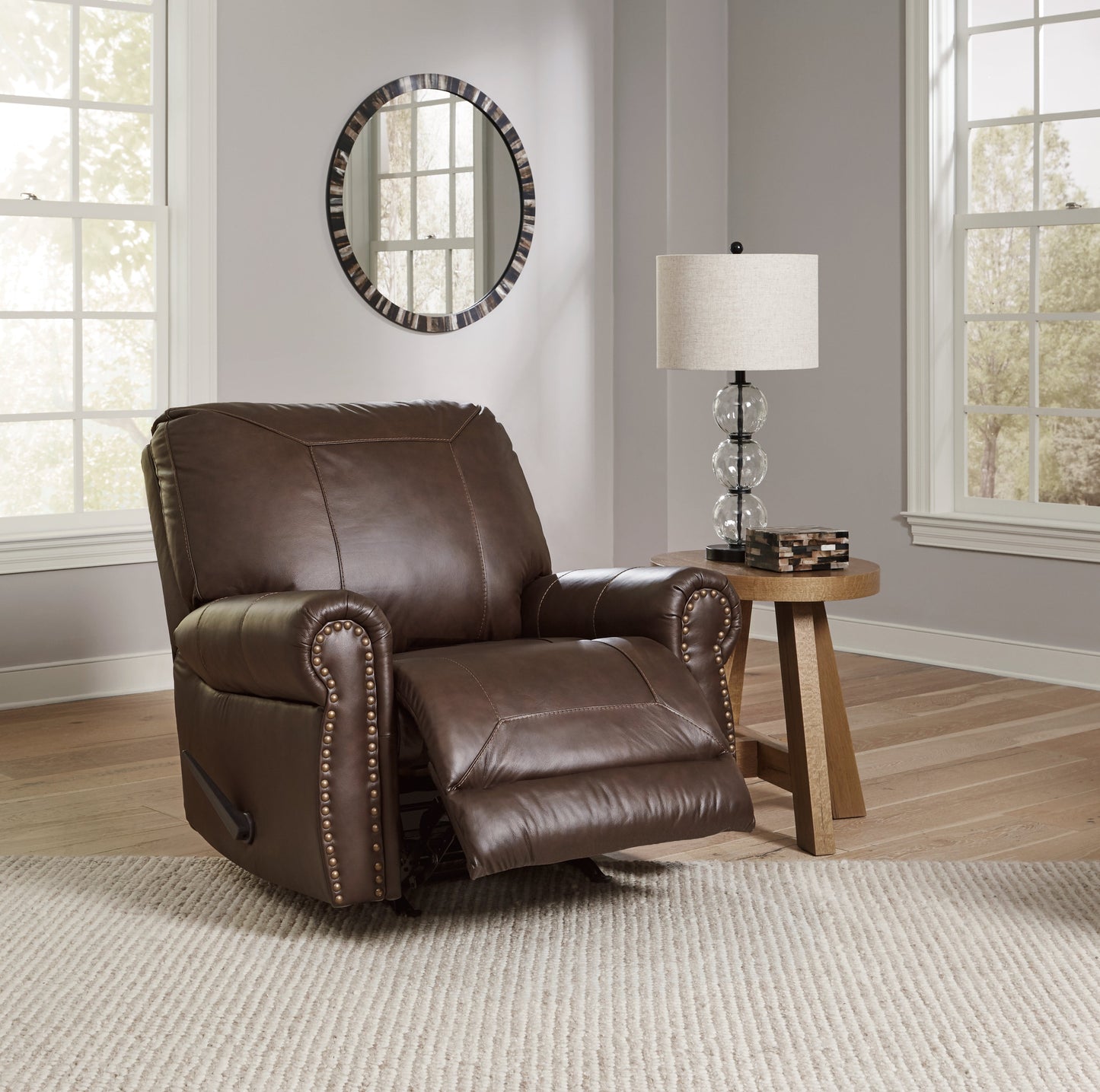 Colleton Brown Sofa and Recliner