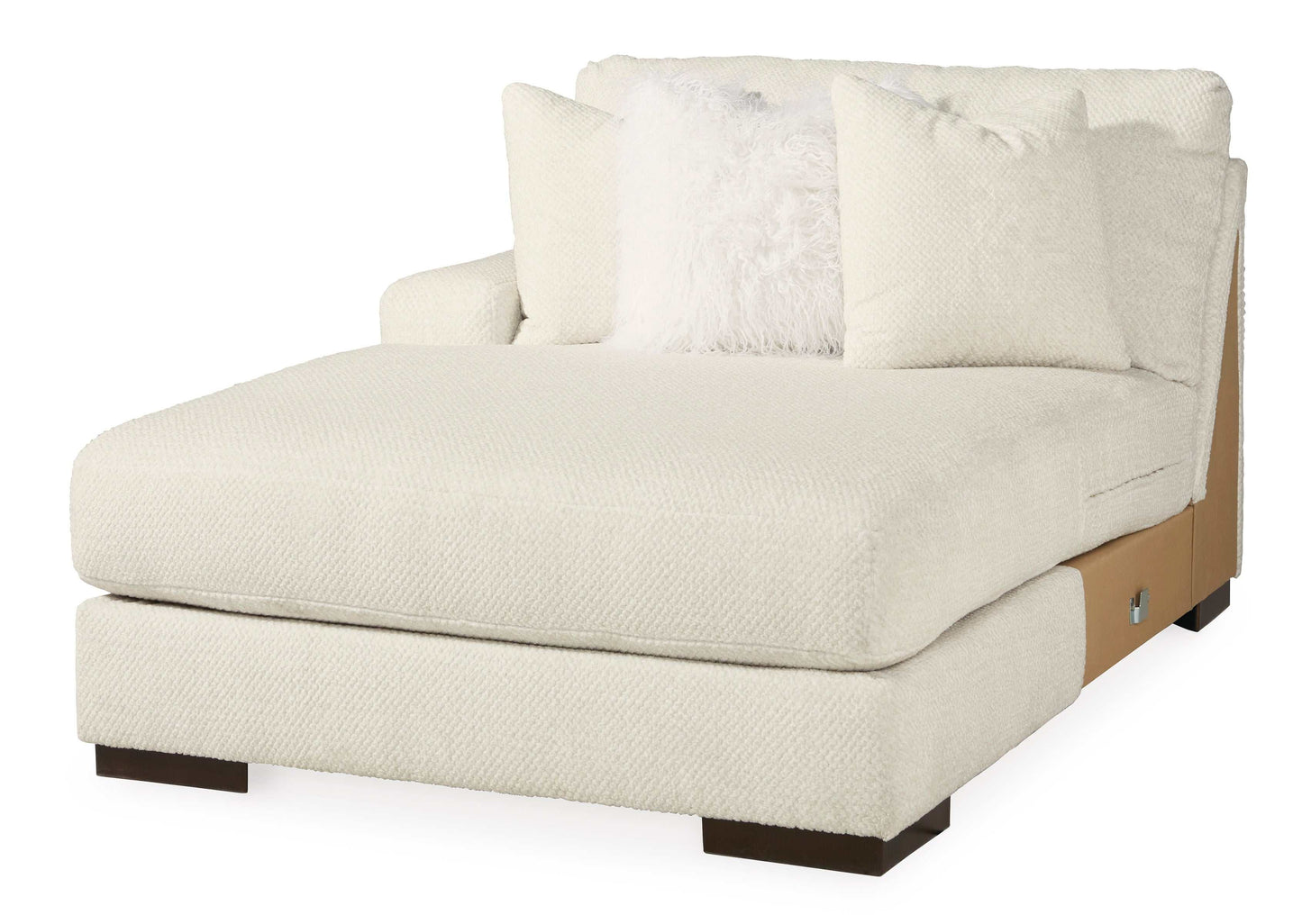 Zada Ivory 6pc LAF Chaise Sectional