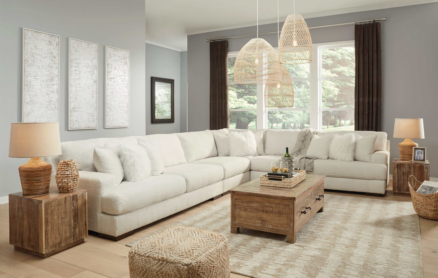 Zada Ivory 4pc Sectional