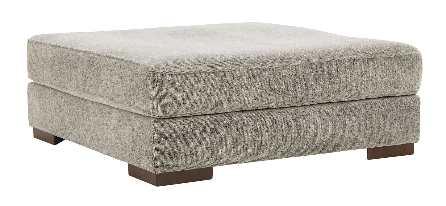 Bayless Smoke Oversized Accent Ottoman