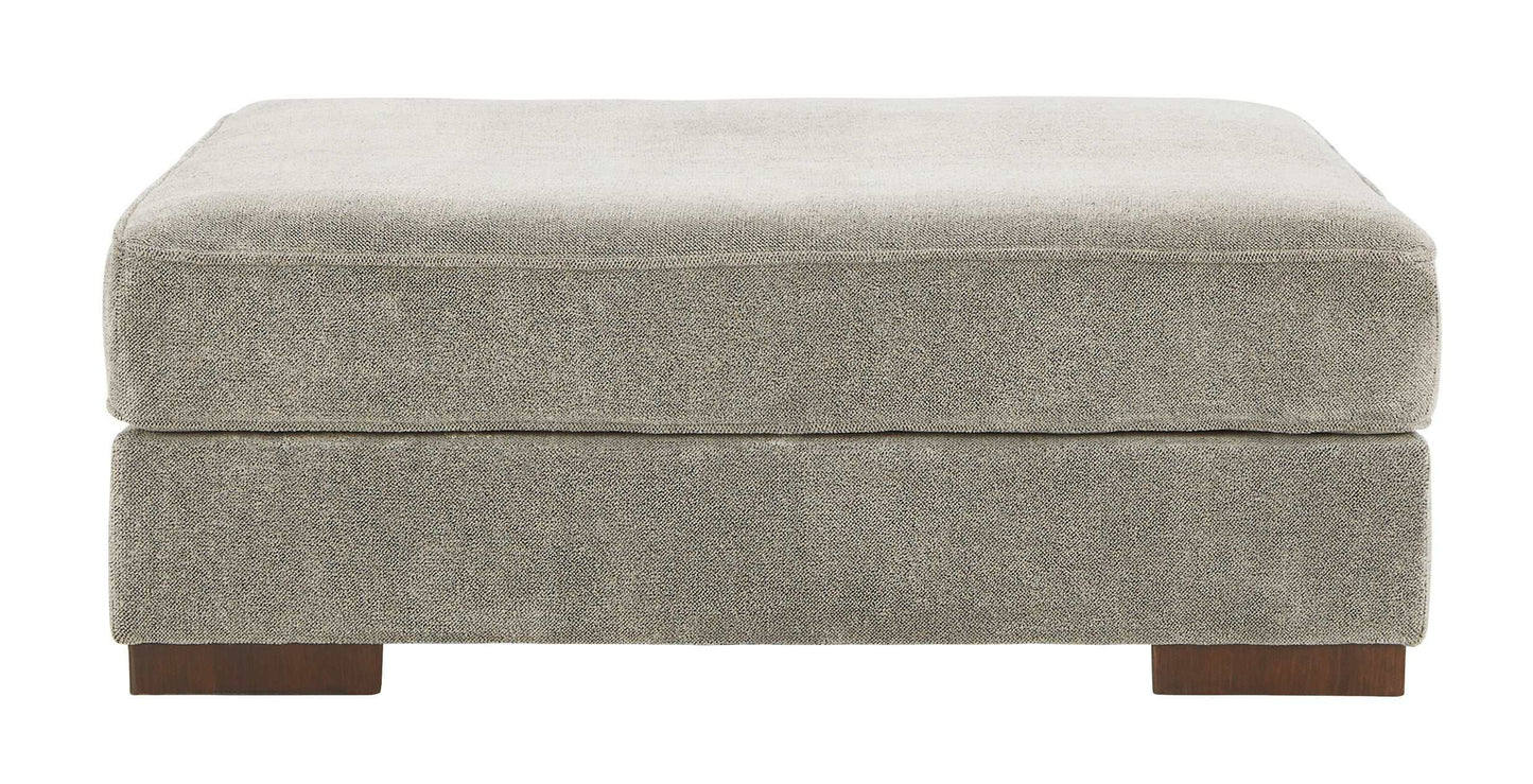 Bayless Smoke Oversized Accent Ottoman