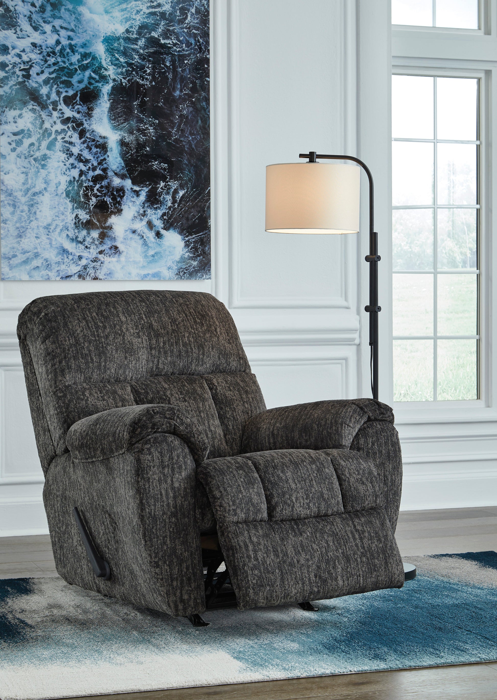 Stayfish Gunmetal Rocker Recliner - Ornate Home