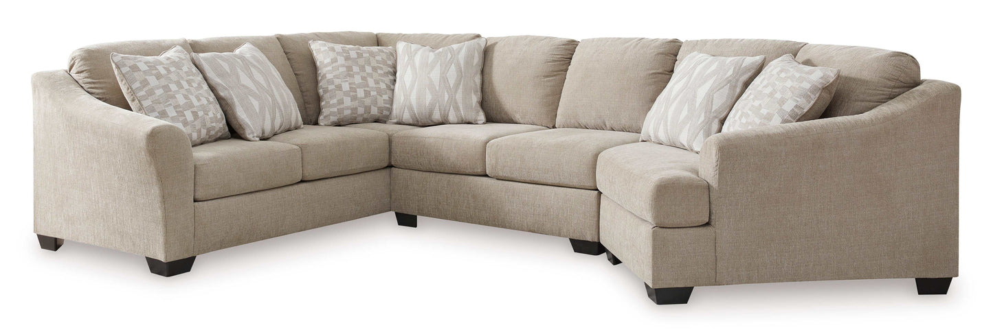 Brogan Bay Cork 3pc Sectional w/ RAF Cuddler