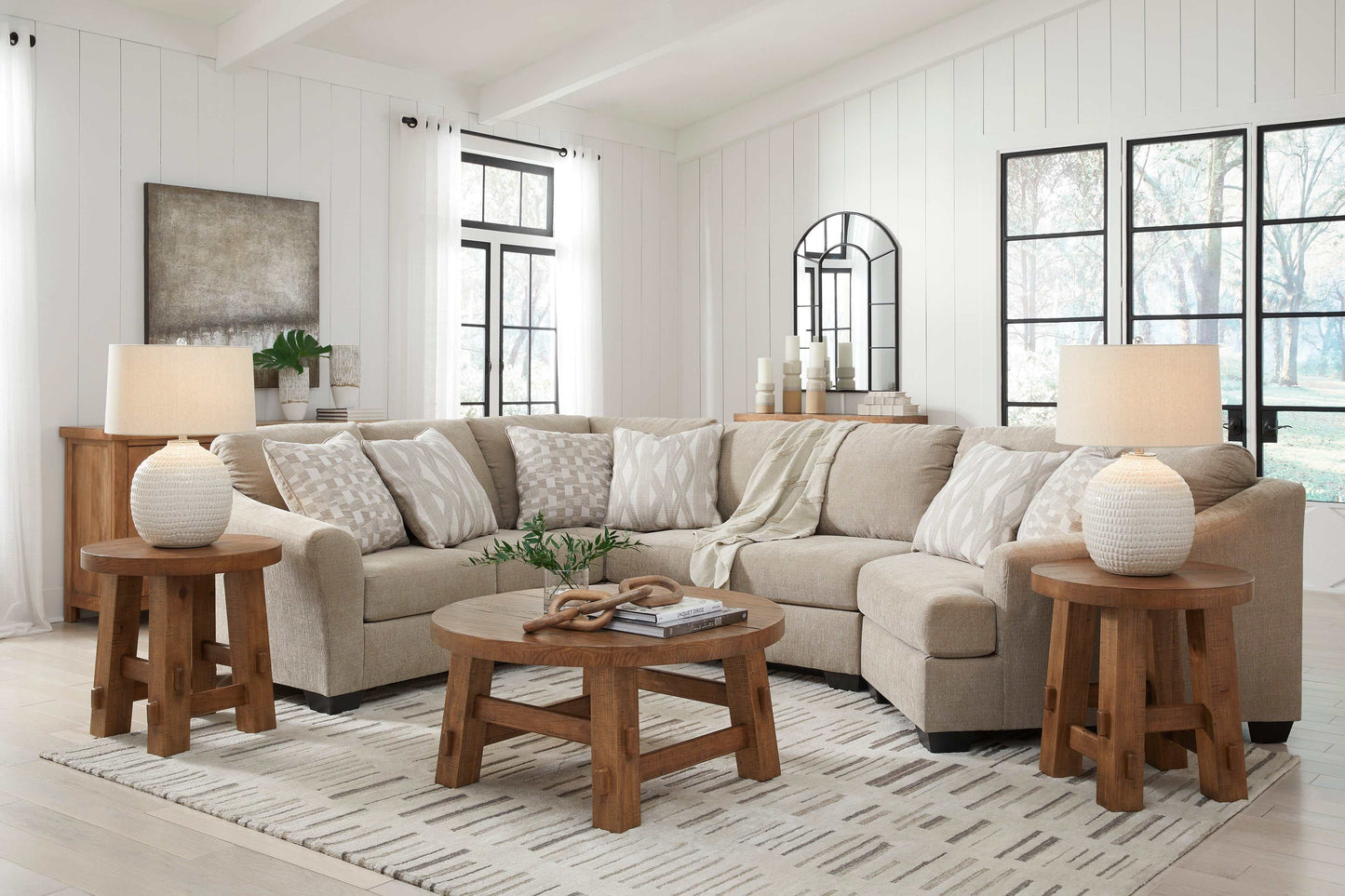 Brogan Bay Cork 3pc Sectional w/ RAF Cuddler