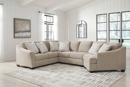 Brogan Bay Cork 3pc Sectional w/ RAF Cuddler