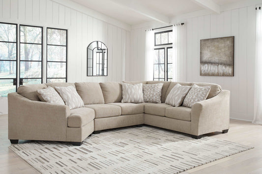 Brogan Bay Cork 3pc Sectional w/ LAF Cuddler