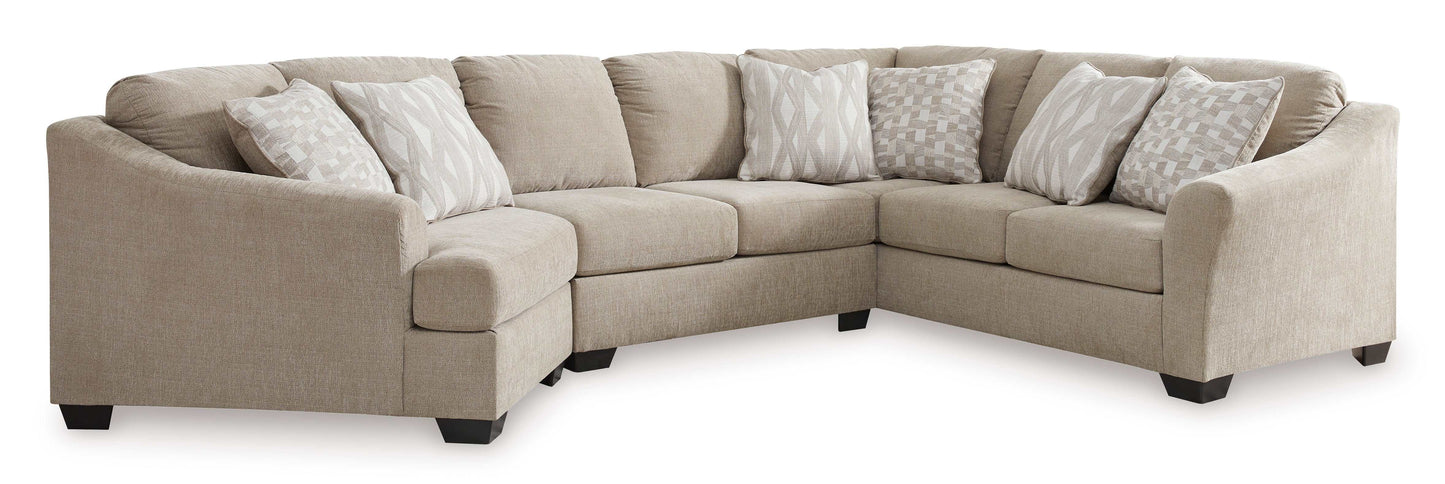 Brogan Bay Cork 3pc Sectional w/ LAF Cuddler