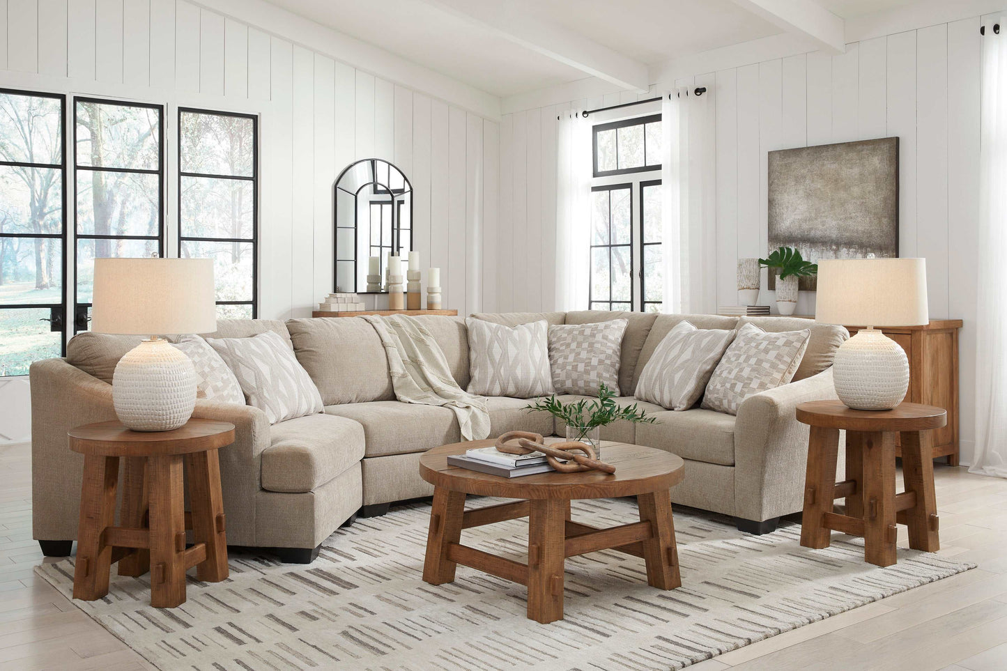 Brogan Bay Cork 3pc Sectional w/ LAF Cuddler