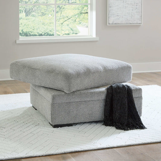 Casselbury Cement Ottoman w/ Storage