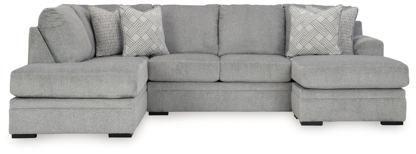 Casselbury Cement 2pc Sectional with Chaise