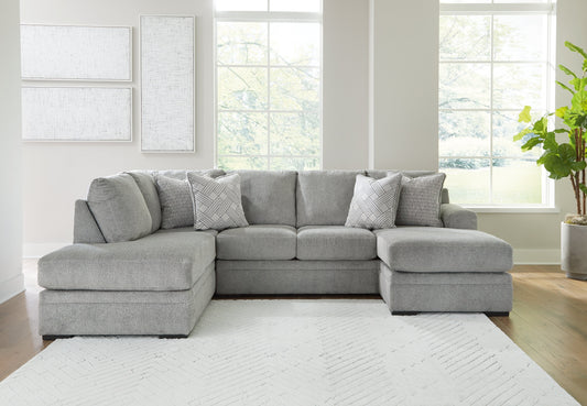 Casselbury Cement 2pc Sectional with Chaise