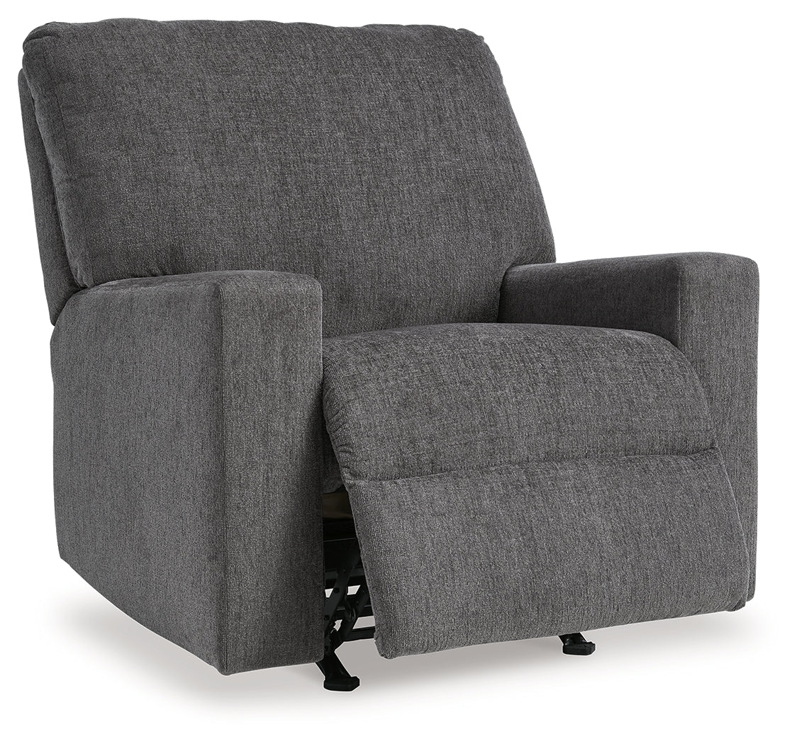 Rannis Pewter Full Sofa Sleeper and Recliner