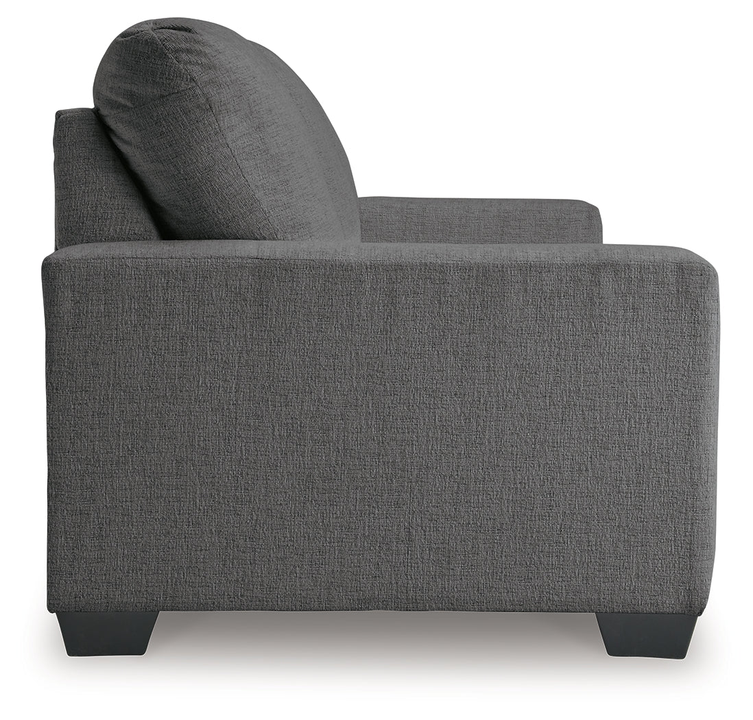 Rannis Pewter Full Sofa Sleeper and Recliner