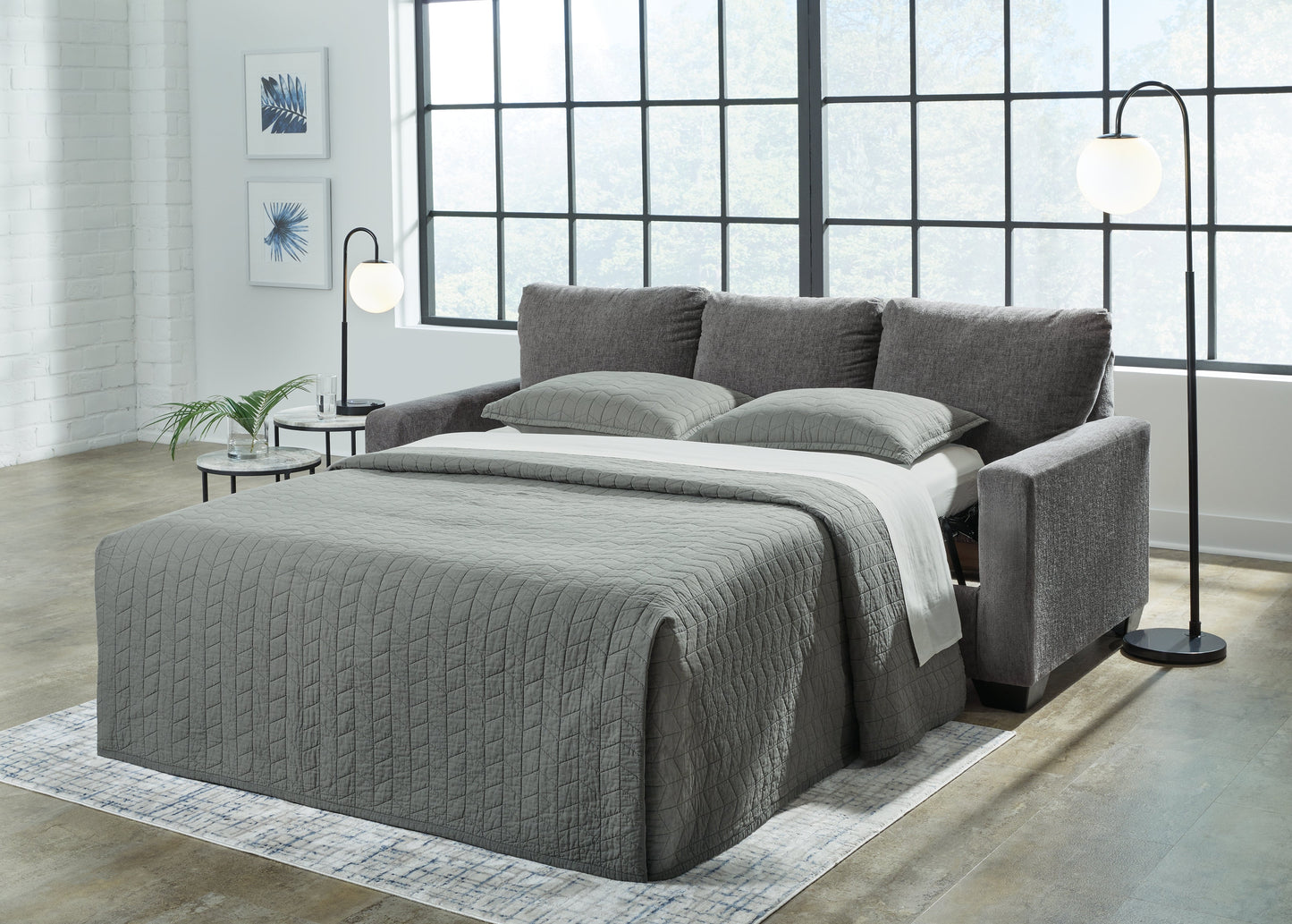 Rannis Pewter Queen Sofa Sleeper