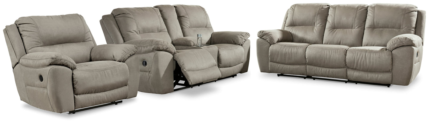 Next-Gen Gaucho Putty Reclining Sofa, Loveseat and Recliner