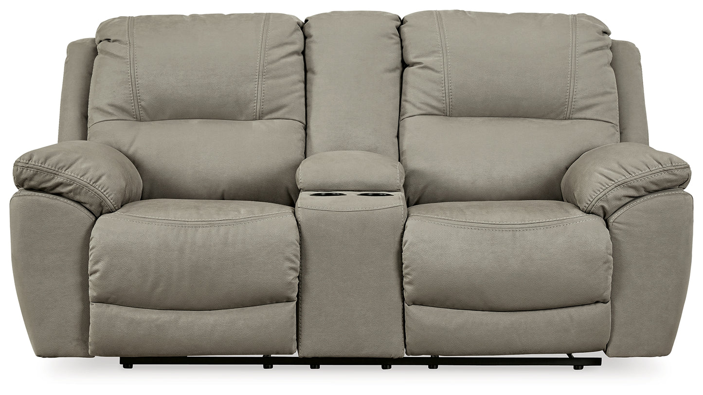 Next-Gen Putty Gaucho Power Reclining Loveseat with Console