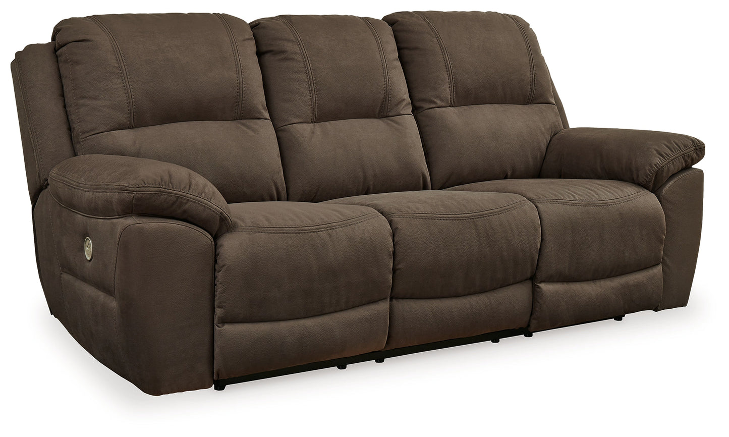 Next-Gen Gaucho Espresso Power Reclining Sofa and Loveseat