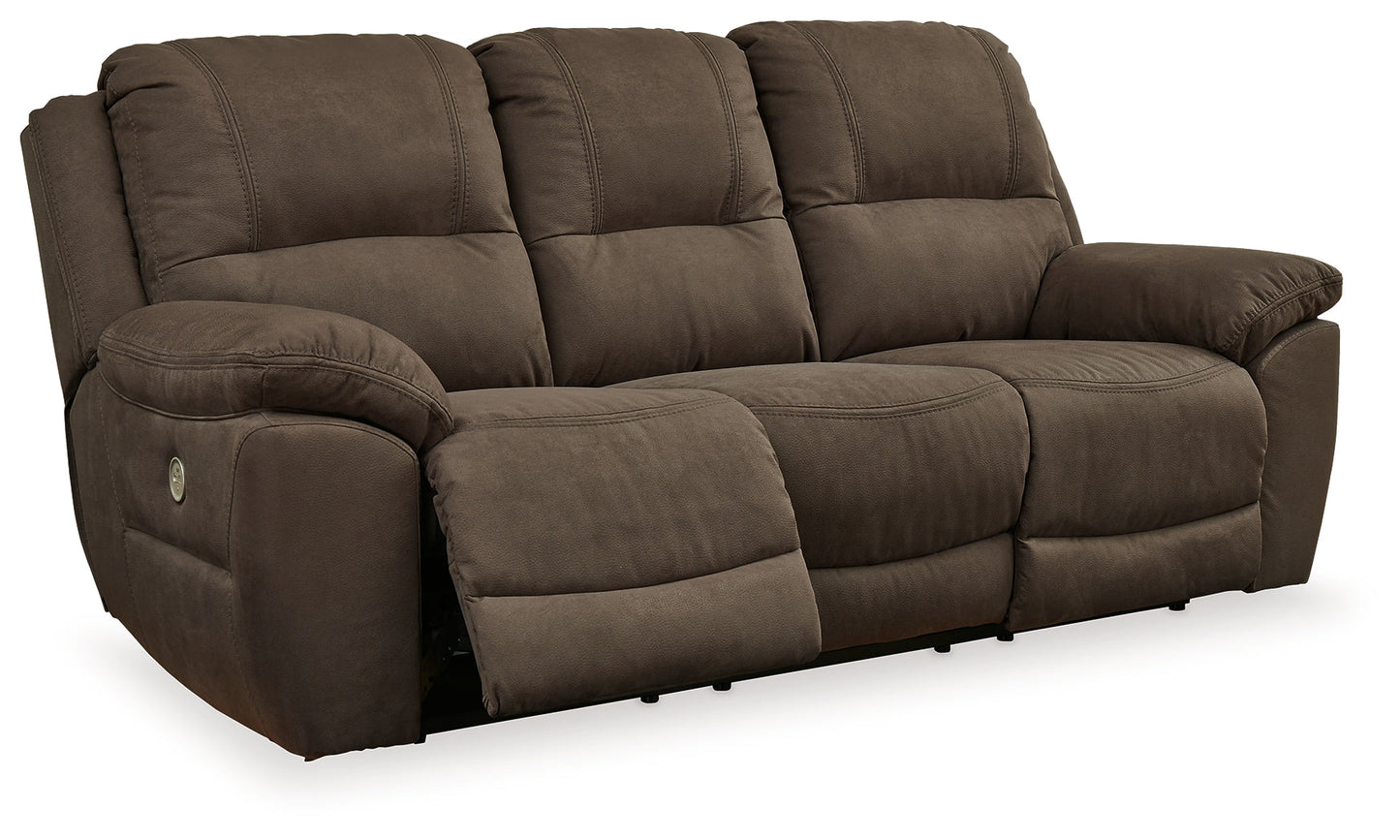 Next-Gen Gaucho Espresso Power Reclining Sofa and Loveseat