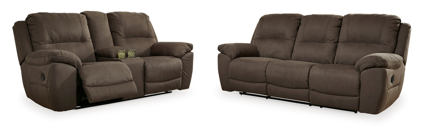 Next-Gen Gaucho Espresso Manual Reclining Living Room Set / 2pc