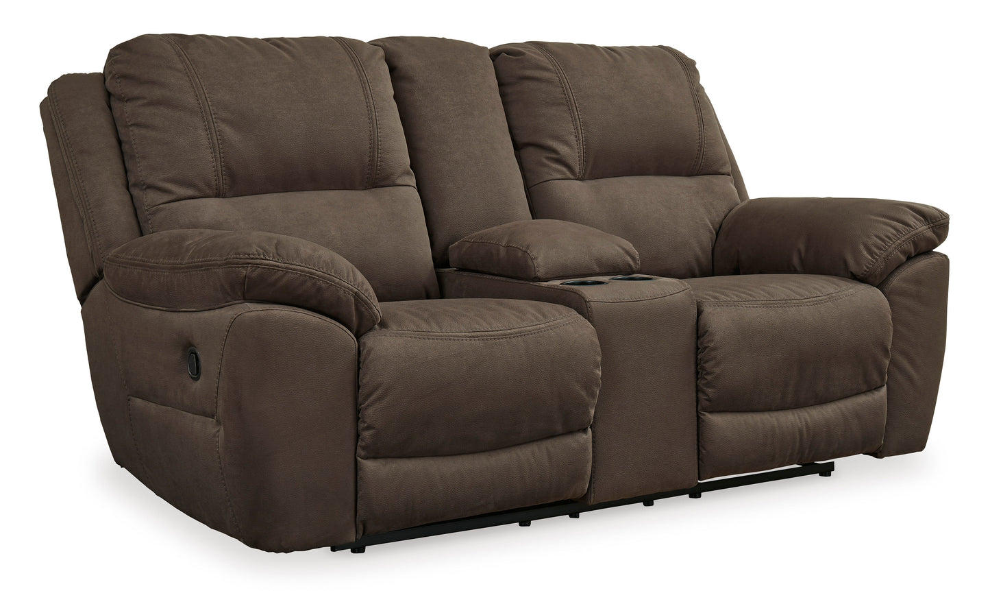 Next-Gen Gaucho Espresso Manual Reclining Loveseat w/ Console