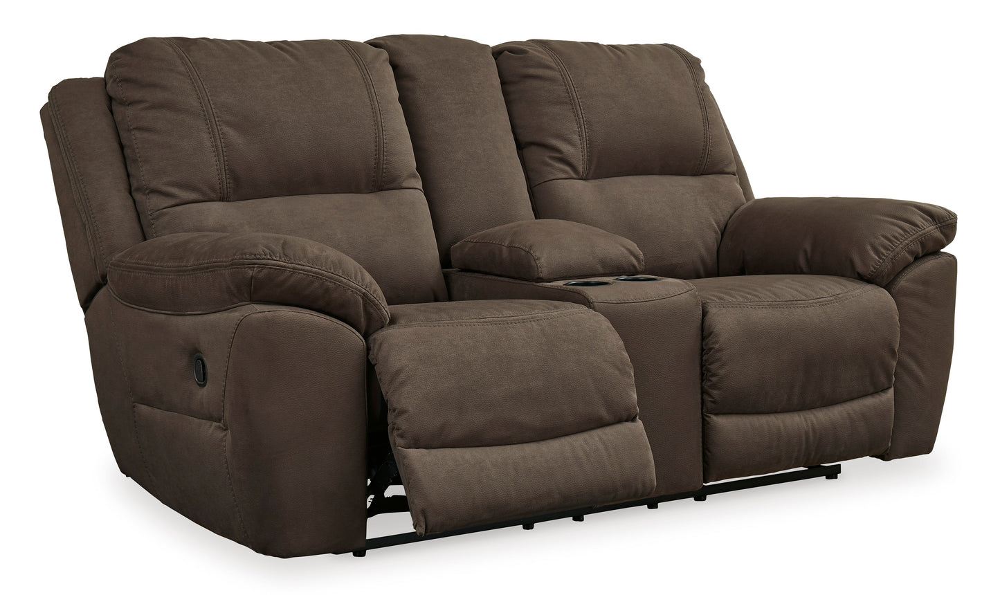 Next-Gen Gaucho Espresso Manual Reclining Loveseat w/ Console