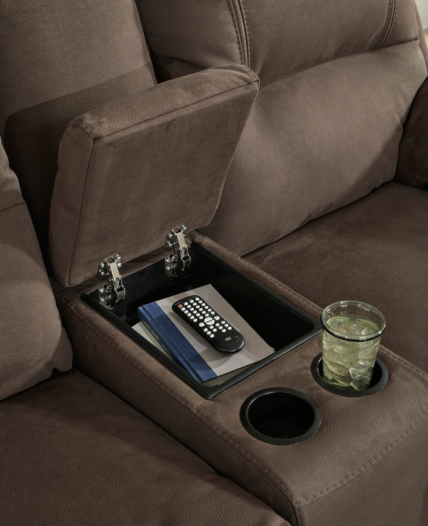 Next-Gen Gaucho Espresso Manual Reclining Loveseat w/ Console