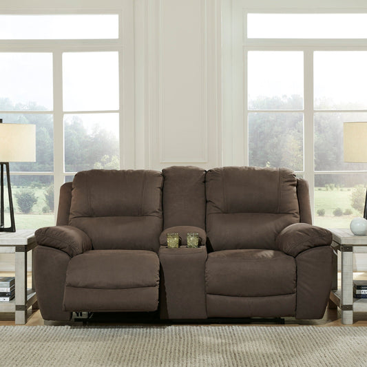 Next-Gen Gaucho Espresso Manual Reclining Loveseat w/ Console