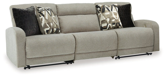 Colleyville Stone 3-Piece Power Reclining Sectional Sofa