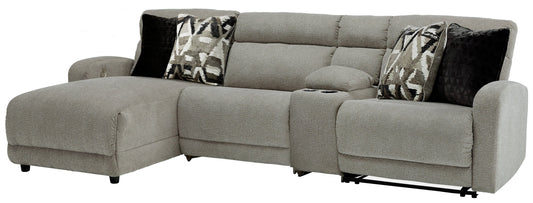 Colleyville Stone 4-Piece Power Reclining Sectional with Chaise