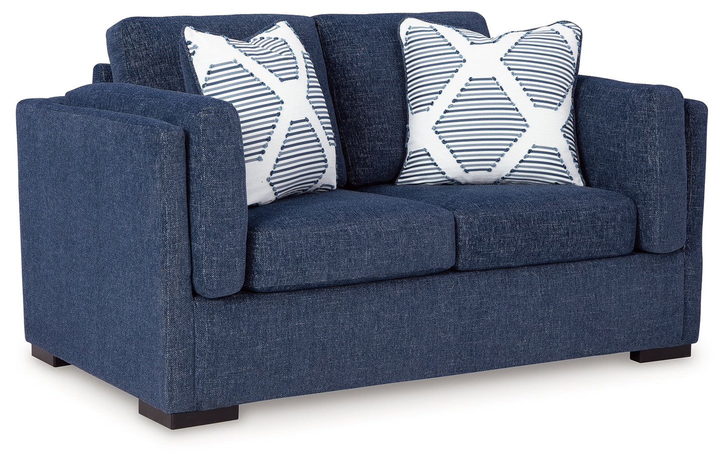 Evansley Navy Loveseat