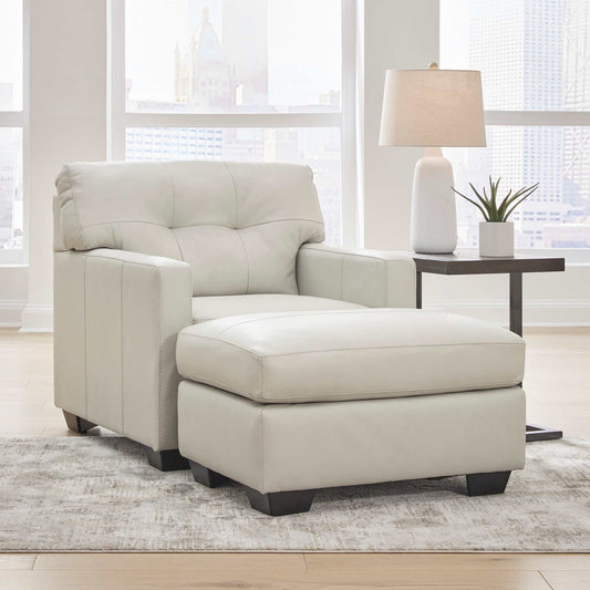 Belziani Coconut Oversized Chair & Ottoman