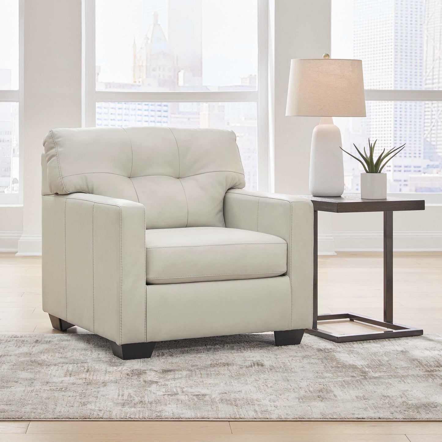 Belziani Coconut Oversized Chair & Ottoman