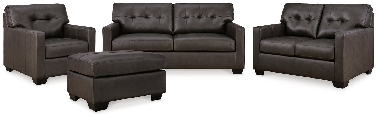 Belziani Storm Sofa, Loveseat, Oversized Chair and Ottoman