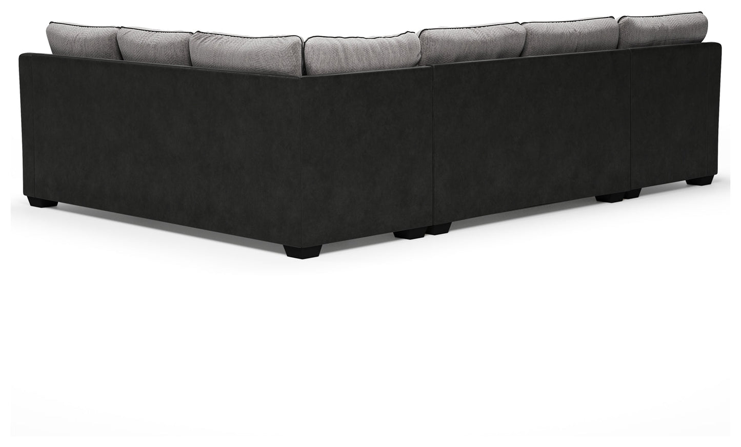 Bilgray Pewter 3-Piece Sectional with Ottoman