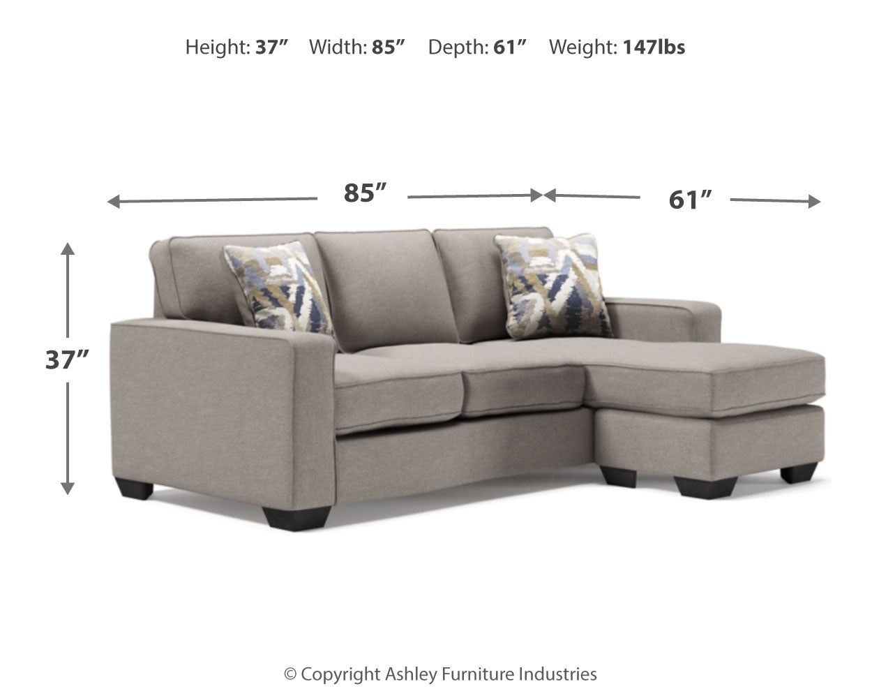 Greaves Stone Sofa Chaise and Chair