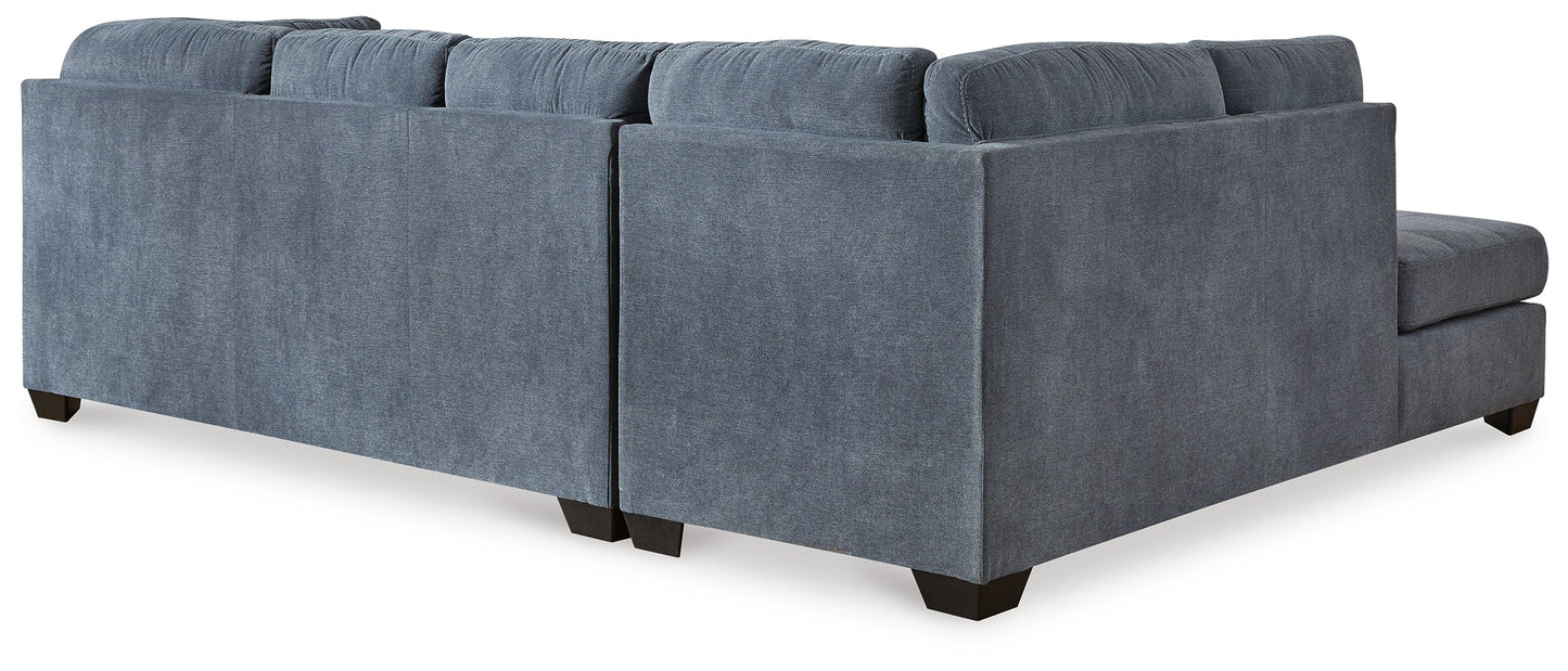 Marleton Denim 2-Piece Sectional with Chaise