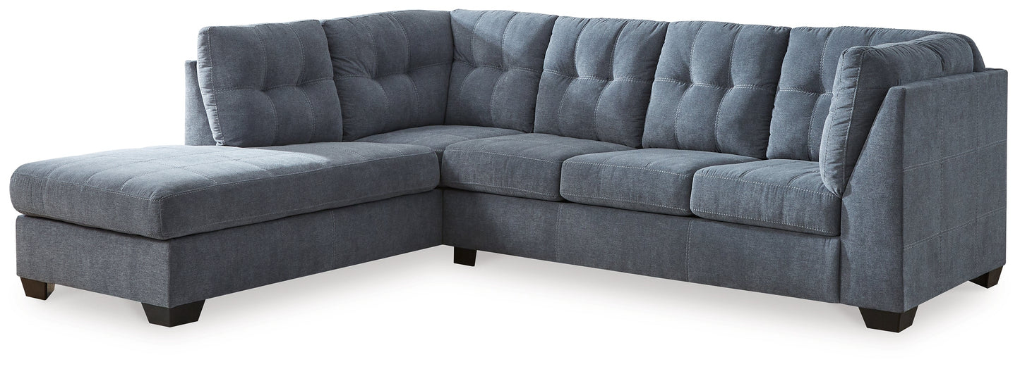 Marleton Denim 2-Piece Sectional with Chaise