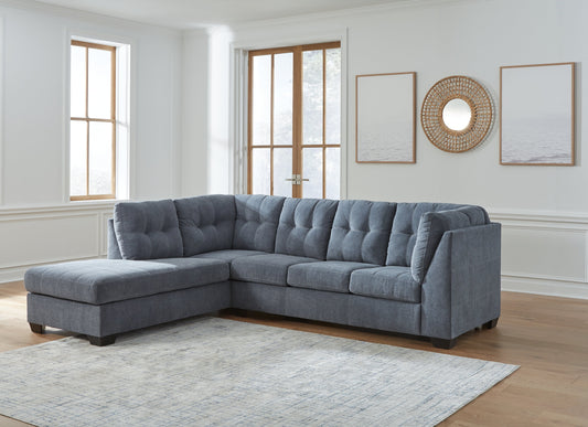 Marleton Denim 2-Piece Sectional with Chaise