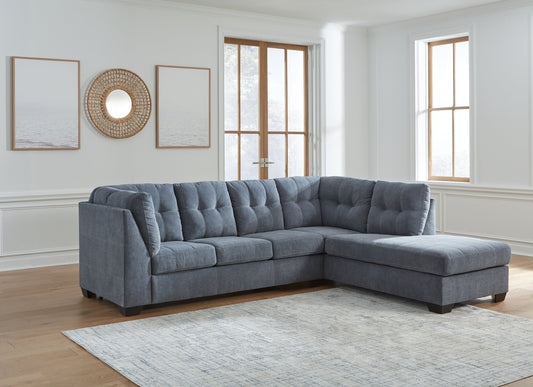 Marleton Denim 2pc Sectional with Chaise