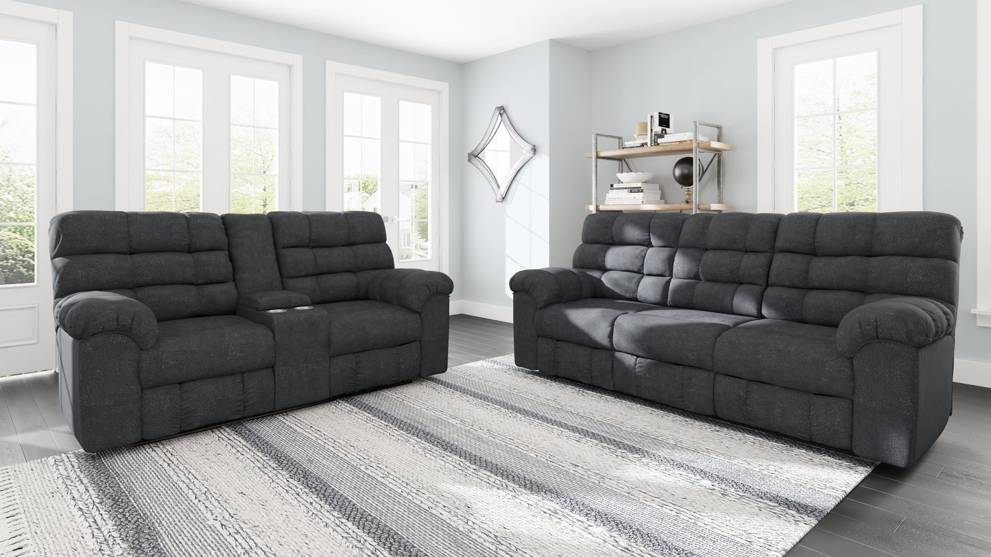 Wilhurst Marine Reclining Sofa and Loveseat