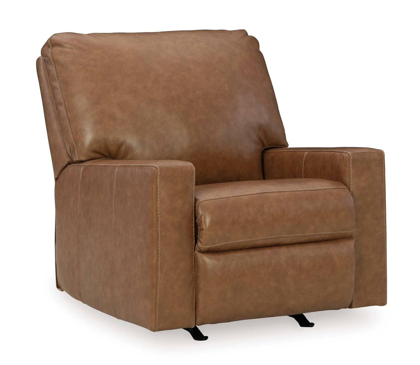 Bolsena Caramel Leather Rocker Recliner