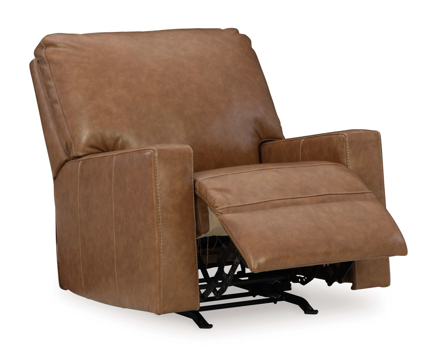 Bolsena Caramel Leather Rocker Recliner