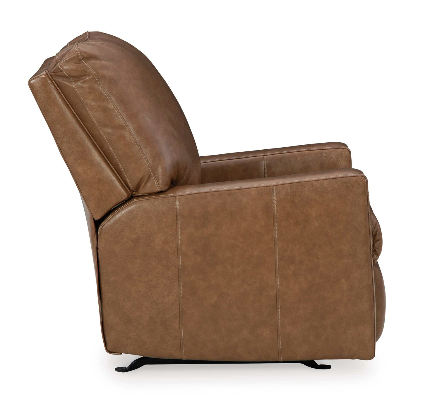 Bolsena Caramel Leather Rocker Recliner