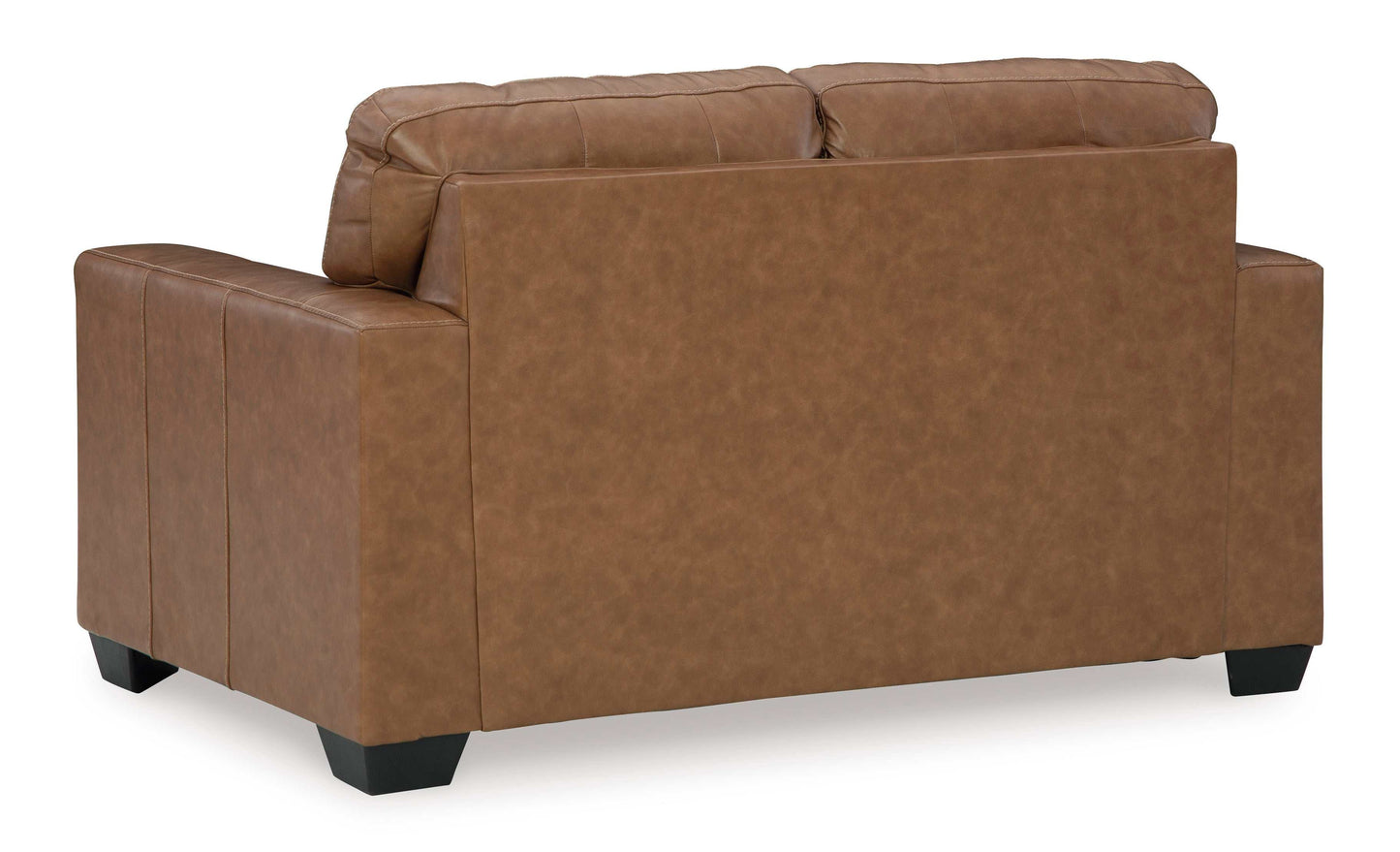 Bolsena Caramel Leather Loveseat