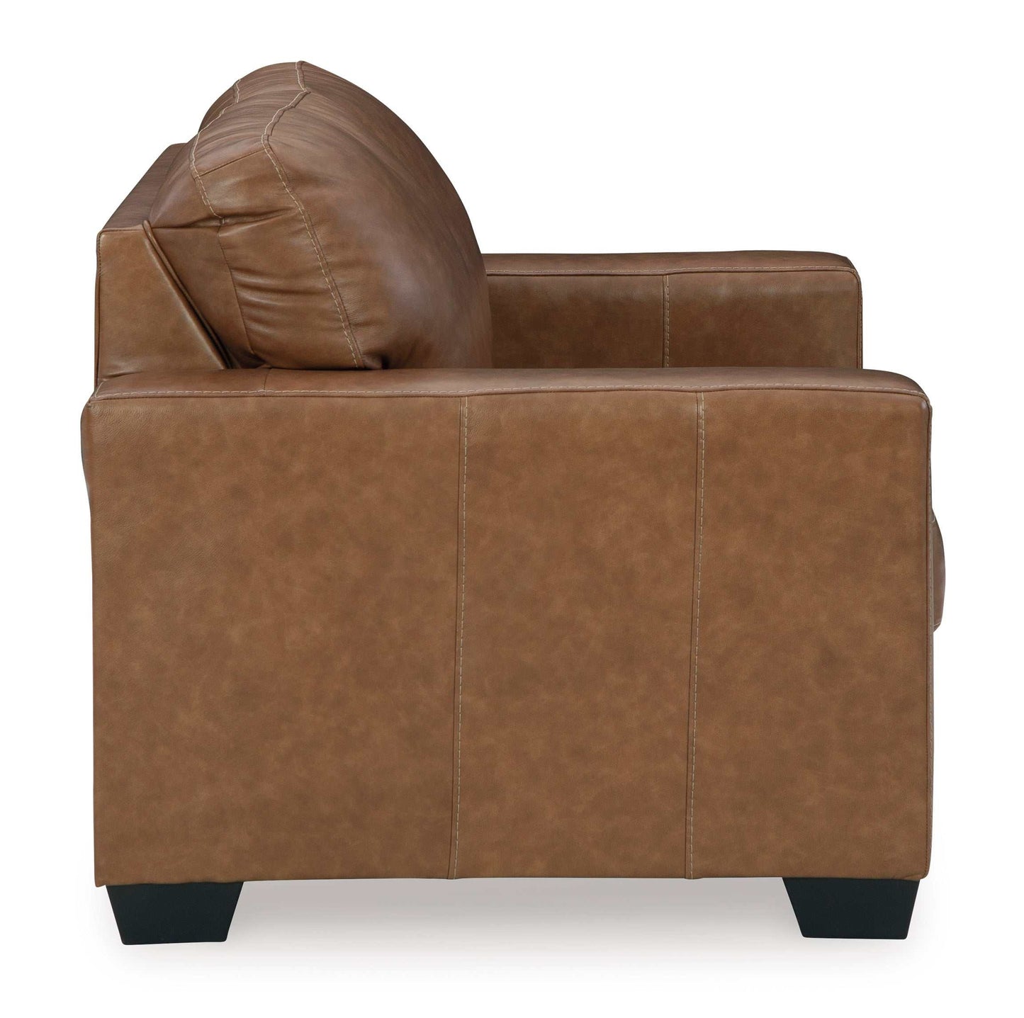 Bolsena Caramel Leather Loveseat